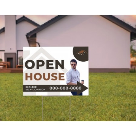 Open House signs -- 4mm Coroplast Double sided
